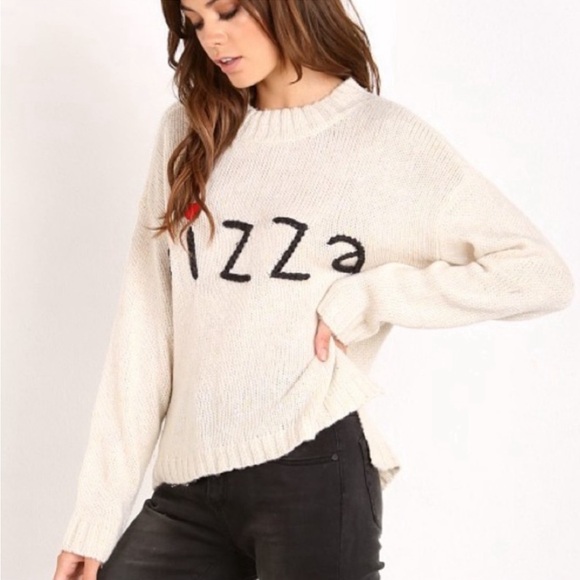 Wildfox Simply Pizza Vineyard Sweater Size XS - Picture 2 of 9